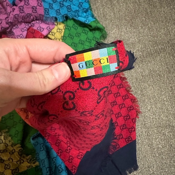 GG Limited Edition Multicolor scarf - Picture 7 of 9